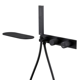 Встраиваемый смеситель для ванны ABBER Rund AF8731B чёрный матовый